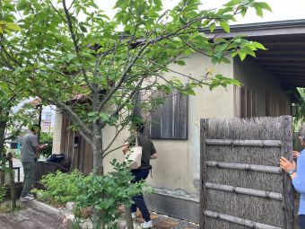 袋井　茶室外壁改修工事